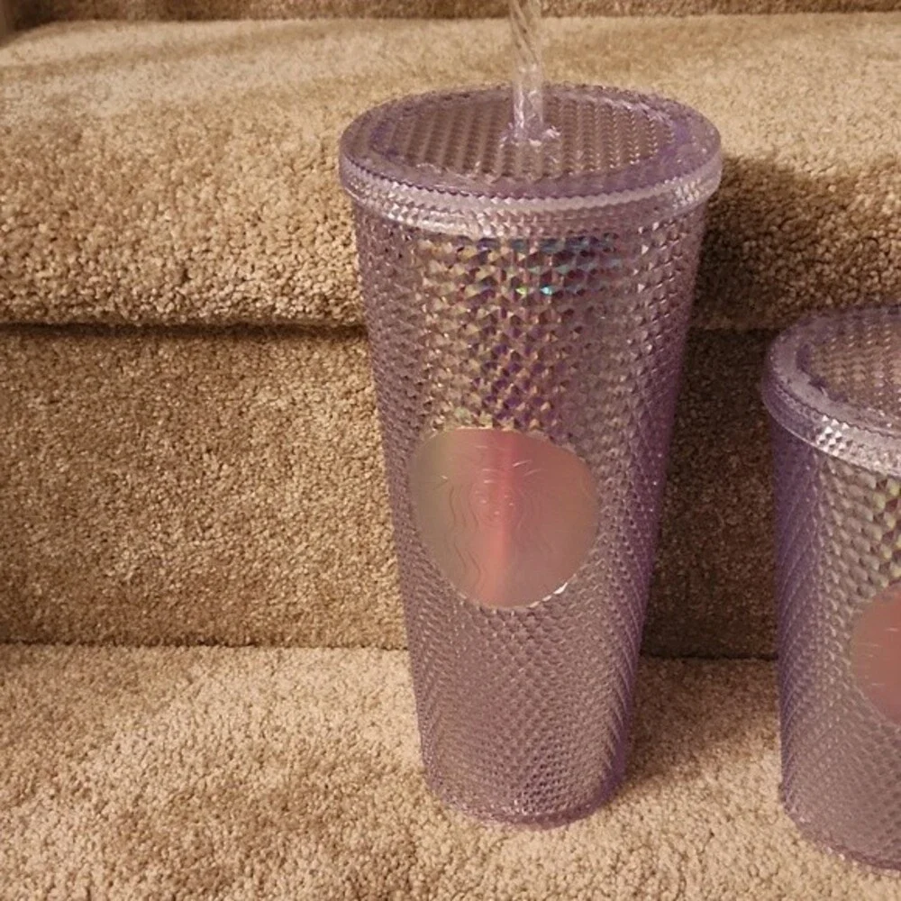 Starbucks SET of 2023 Unicorn Iridescent Purple 24oz Venti & 16oz Grande NWT
